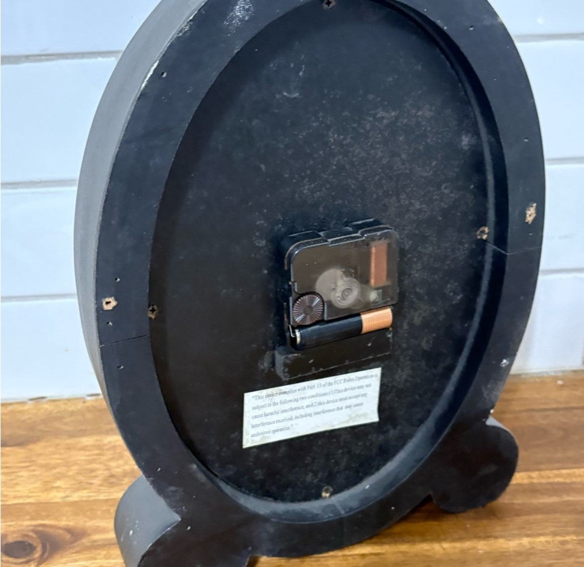 GREY TABLE CLOCK
