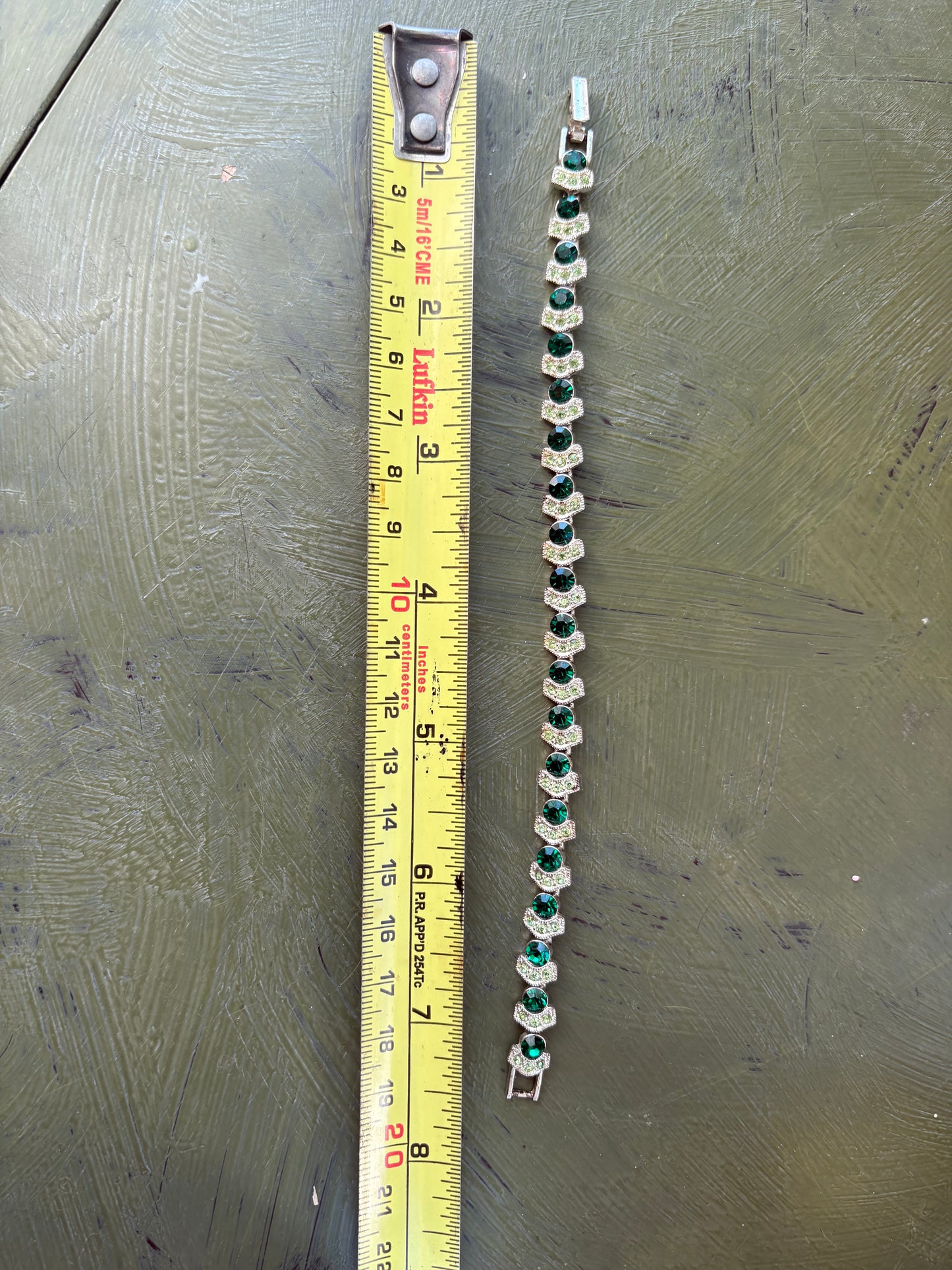 GREEN STONE BRACELET