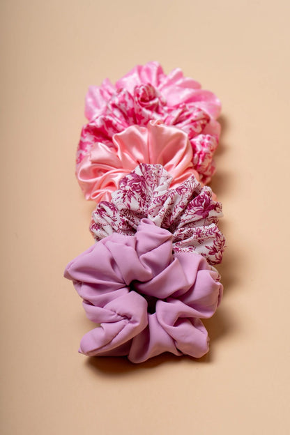 BUBBLEGUM SATIN SCRUNCHIE