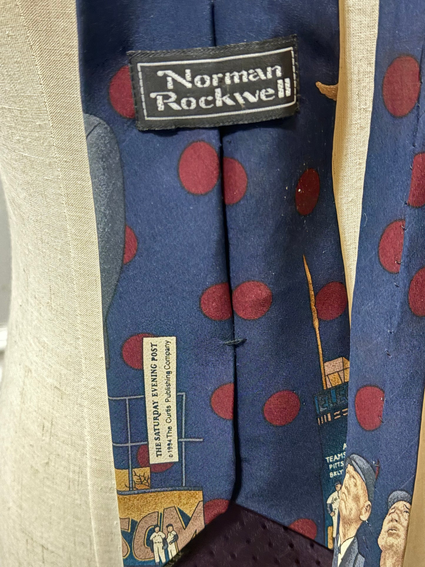 NORMAN ROCKWELL SILK TIE