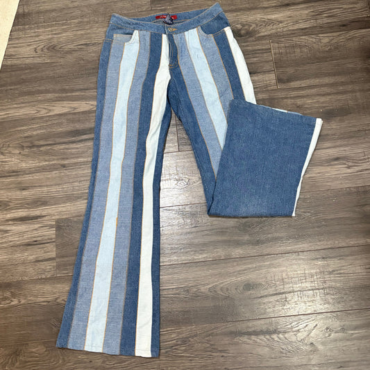 Y2K STRIPED DENIM PANTS - SZ. 7