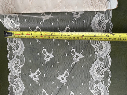 WHITE LACE - 10" x 2m