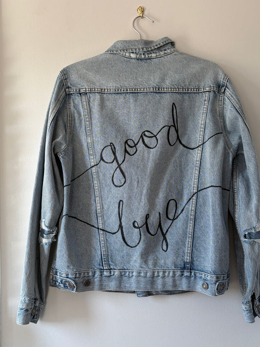GOODBYE DENIM JACKET - OVERSIZED SMALL