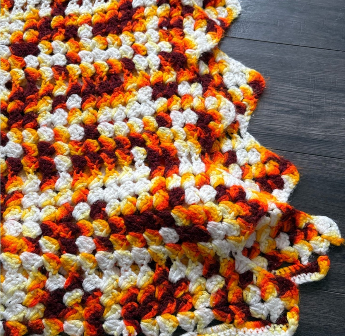 SUNBURST CROCHET BLANKET