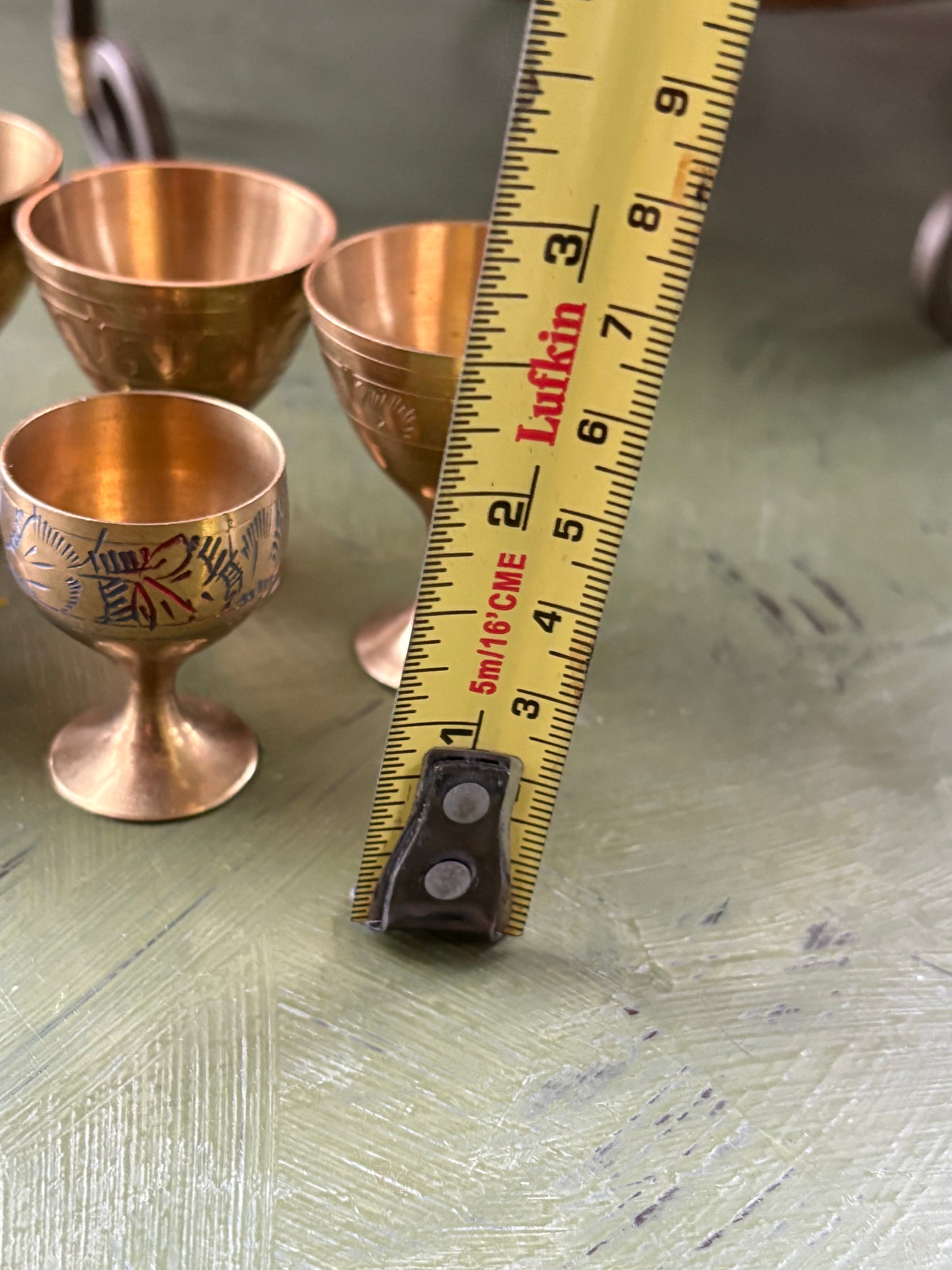 MINI BRASS GOBLETS