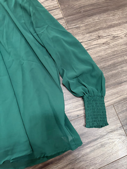 EMERALD GREEN BLOUSE - LARGE