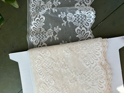 BEIGE LACE TRIM - by the meter