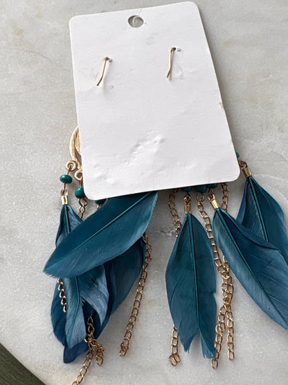 FEATHER EARRINGS