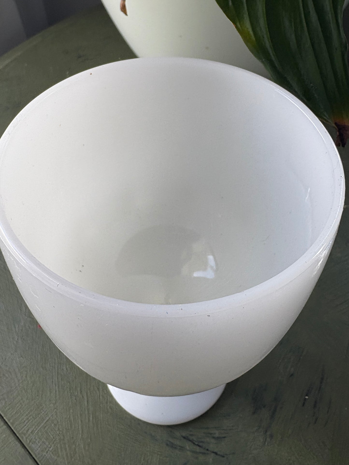 MILK GLASS GOBLET