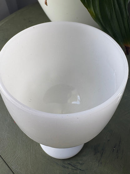 MILK GLASS GOBLET