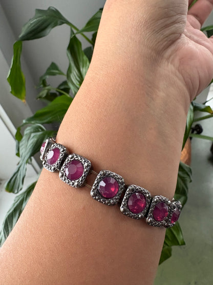 PURPLE STONE BRACELET