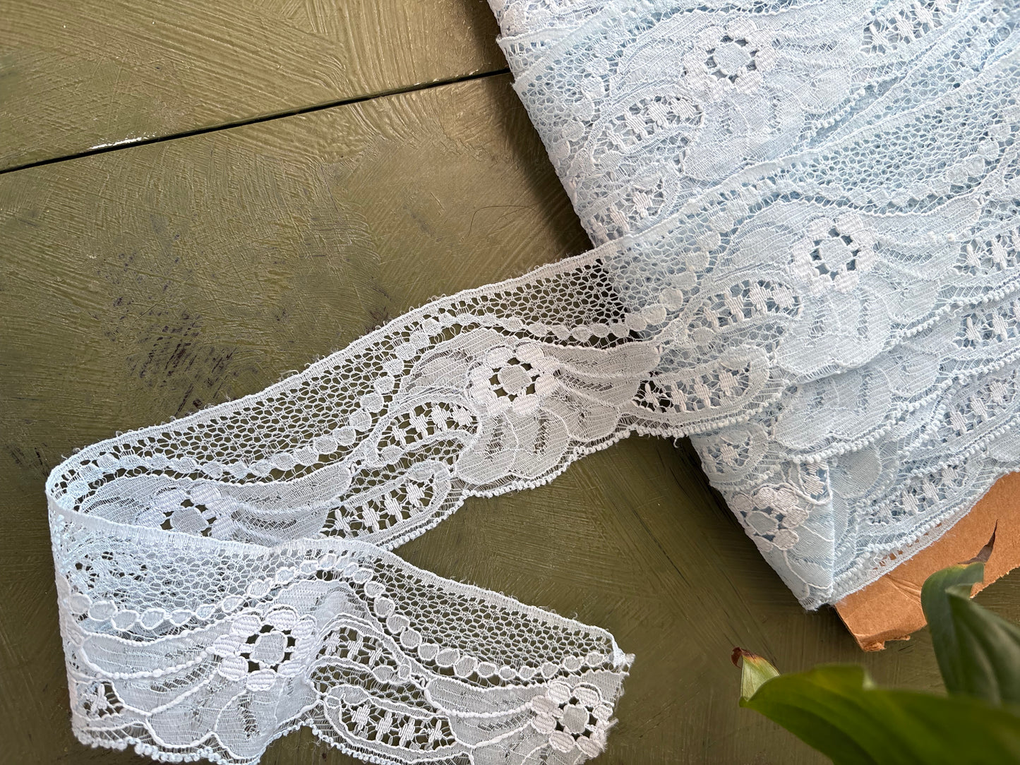 BLUE LACE TRIM - by the meter