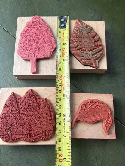 NATURE THEME RUBBER STAMPS