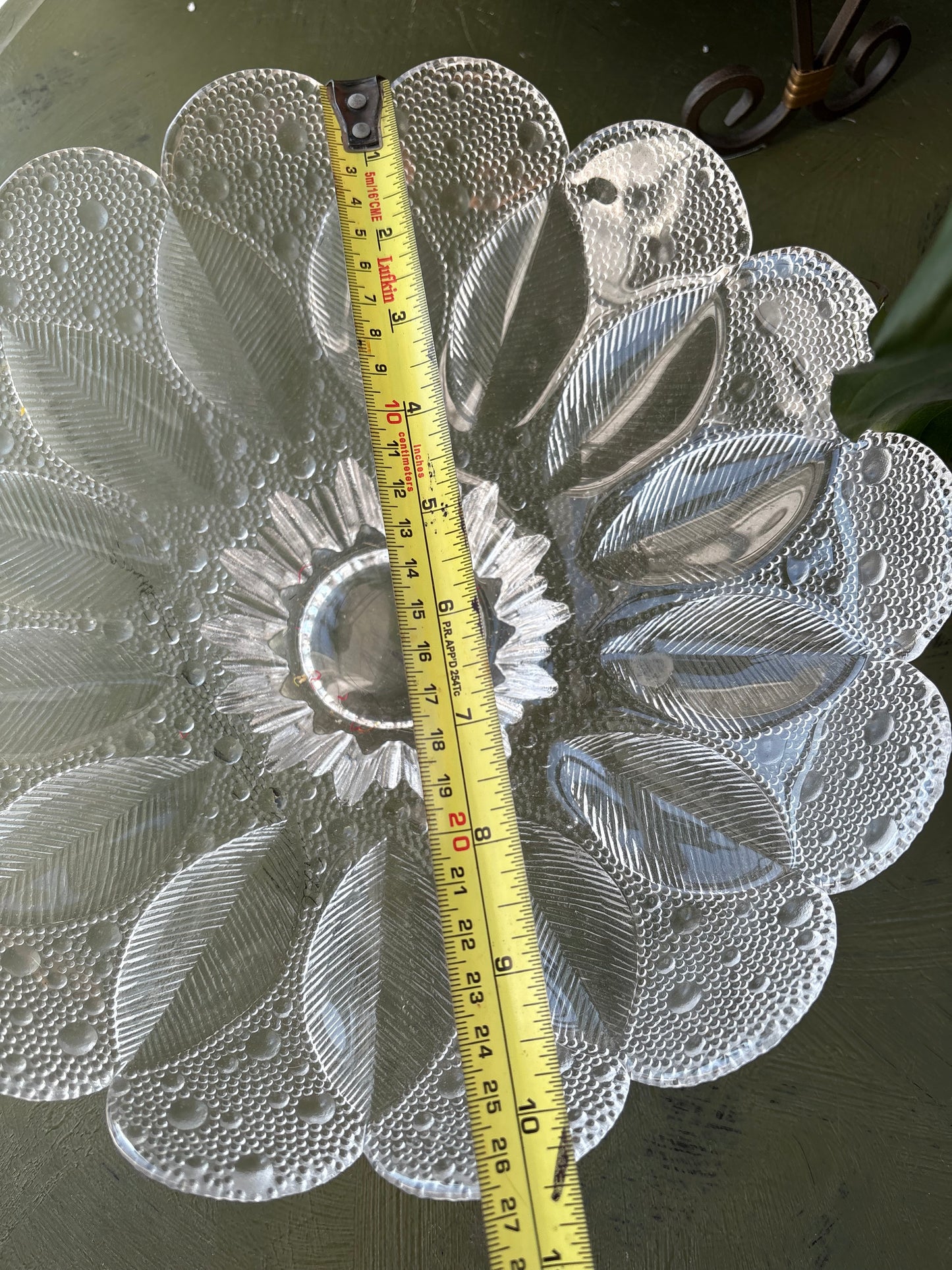 CRYSTAL FLOWER BOWL