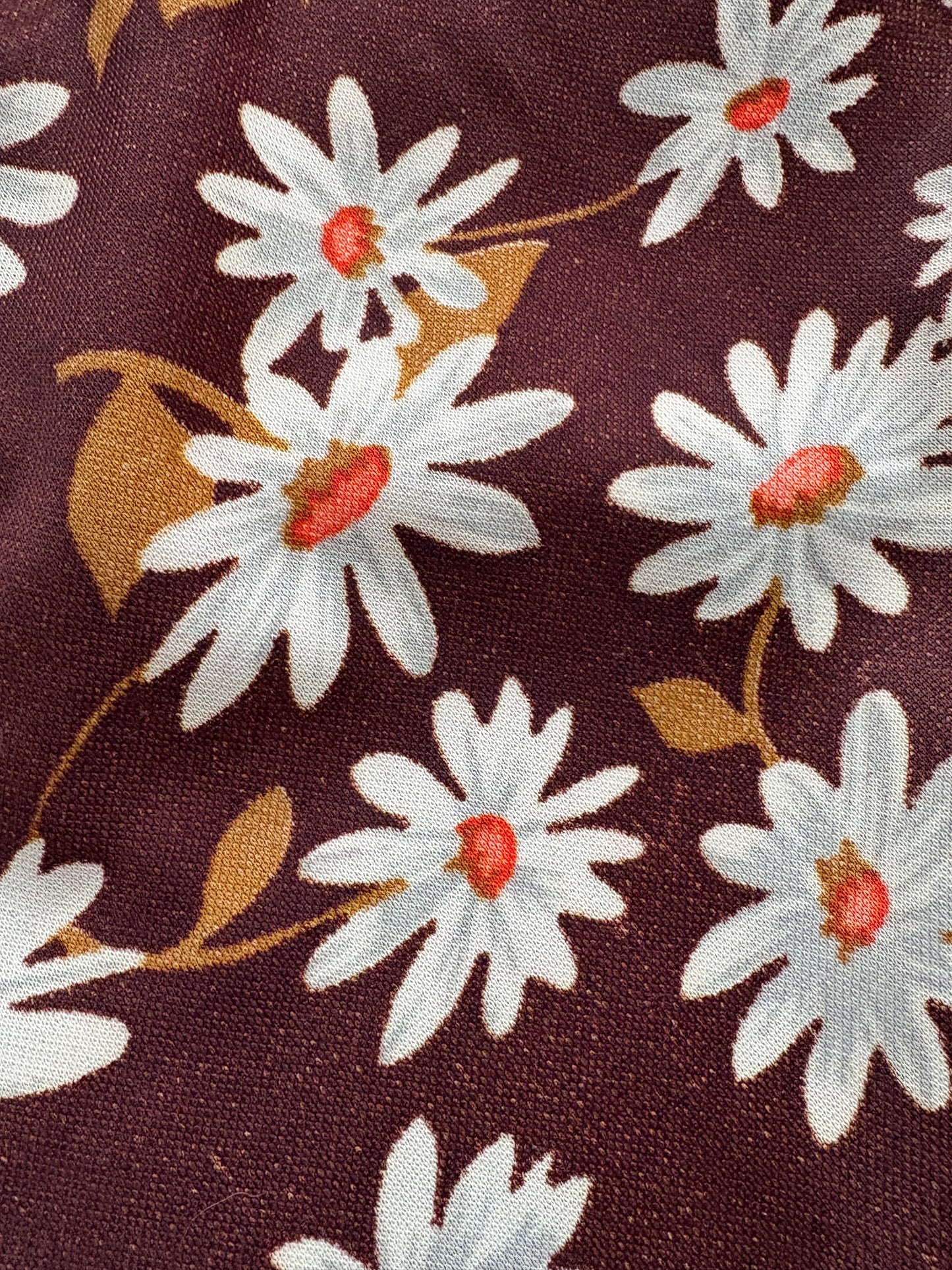 BROWN DAISY FABRIC 50" x 60"