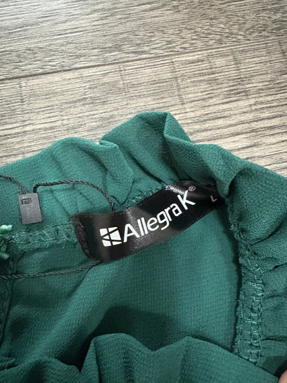 EMERALD GREEN BLOUSE - LARGE