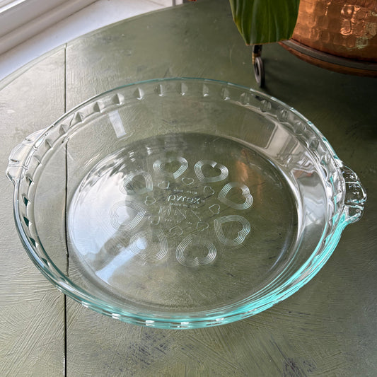 PYREX HEART PIE PLATE