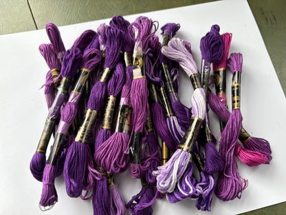 PURPLE EMBROIDERY THREAD