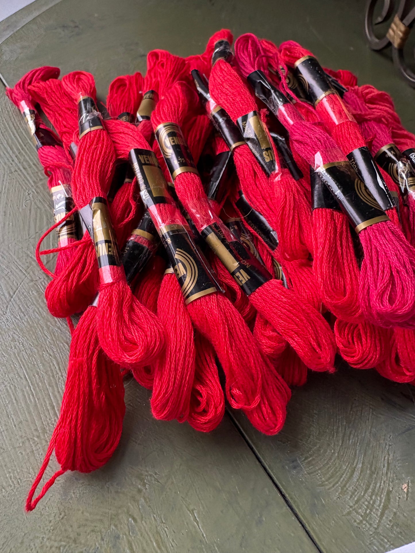 RED EMBROIDERY THREAD