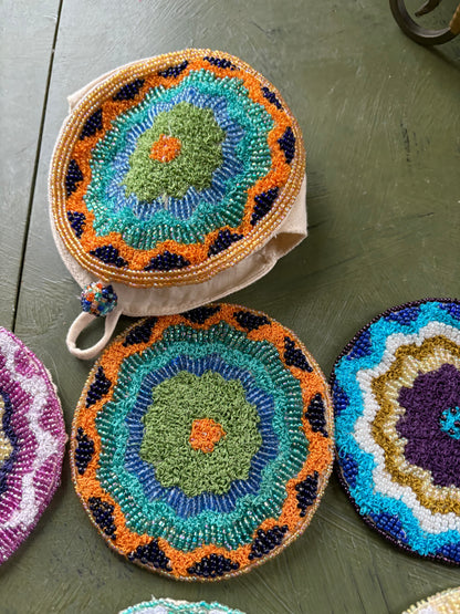 BEADED COASTERS