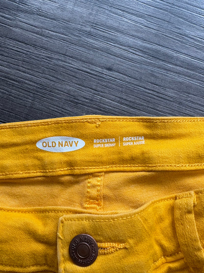 OLD NAVY MUSTARD JEANS - SZ. 12