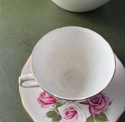 PINK ROSE TEA CUP
