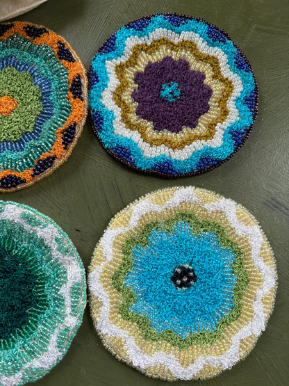 BEADED COASTERS