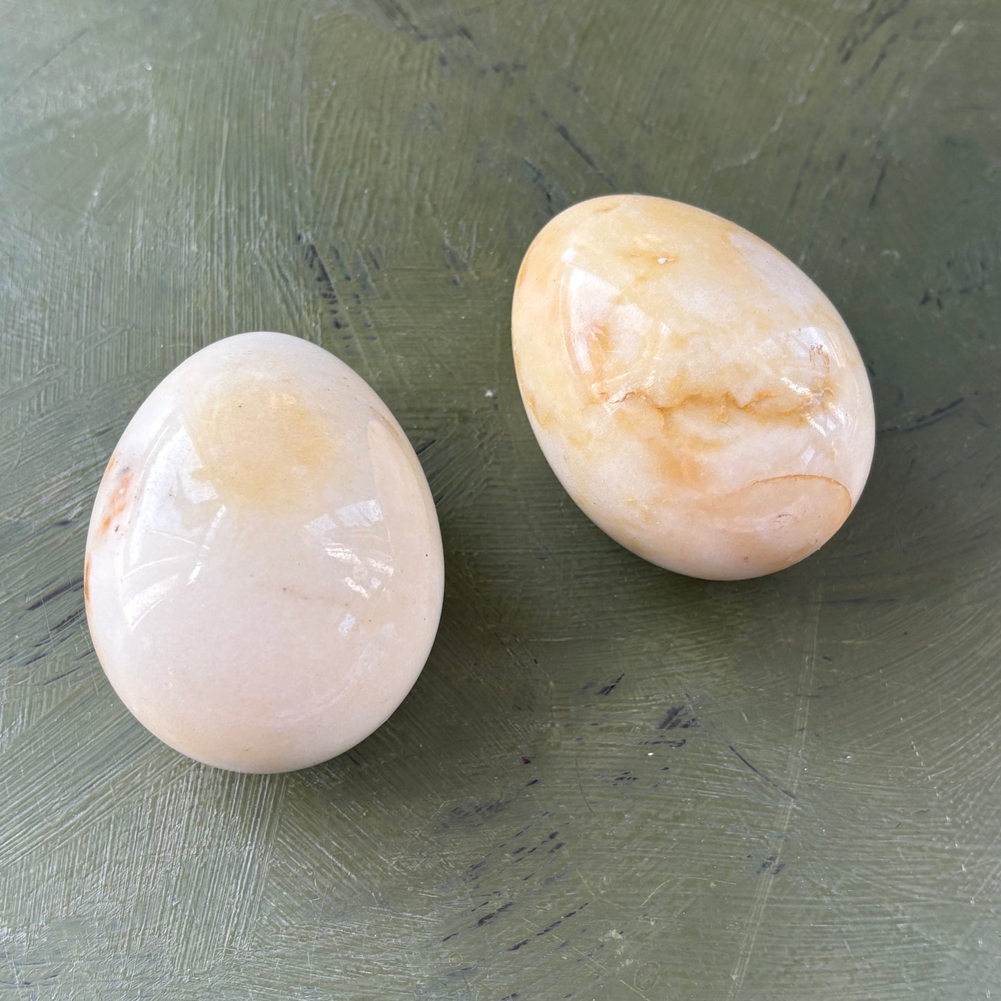 MARBLE EGGS - PAIR