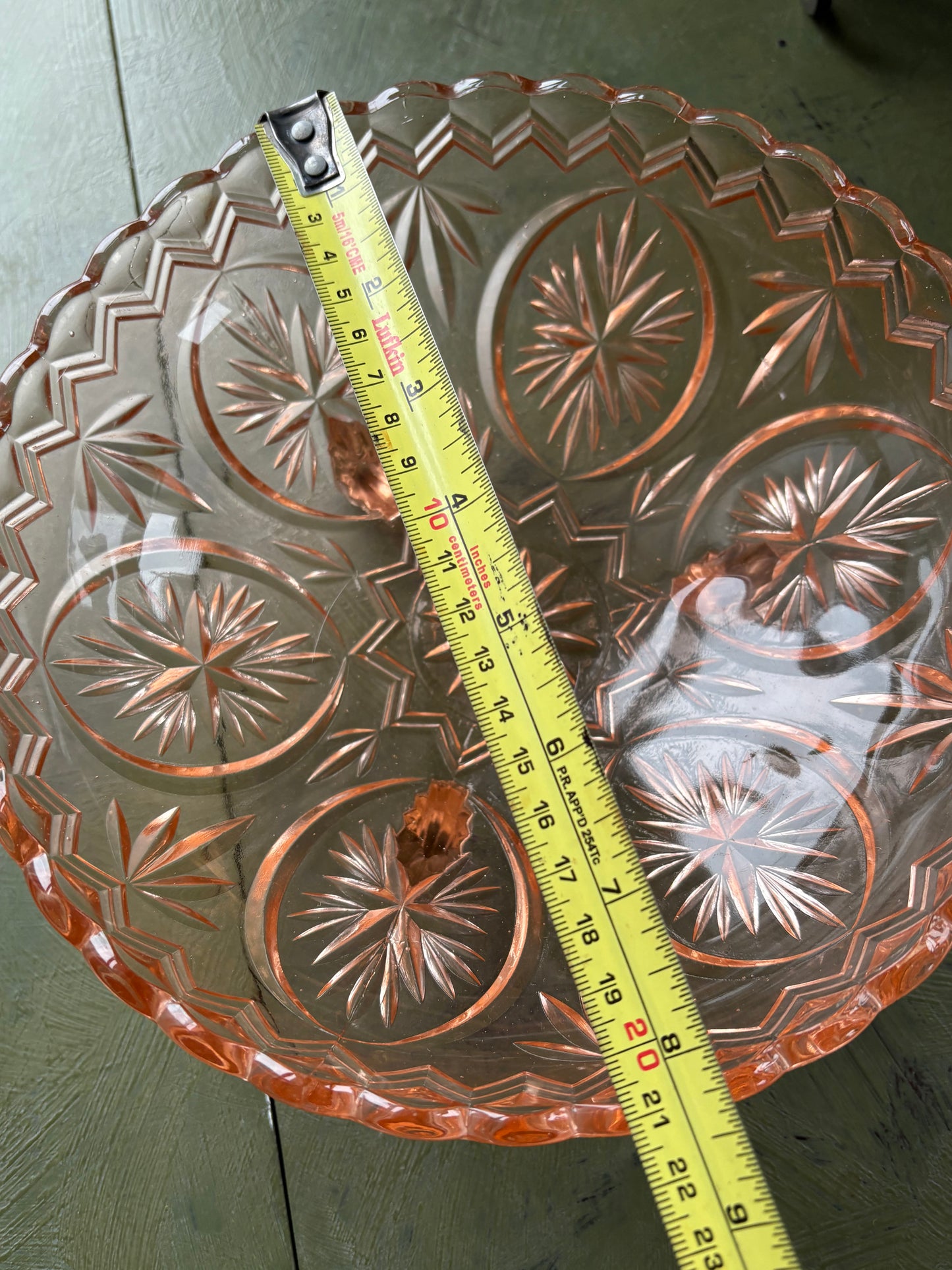 PINK DEPRESSION GLASS BOWL