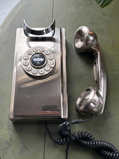 VINTAGE CROSSLEY CHROME PHONE