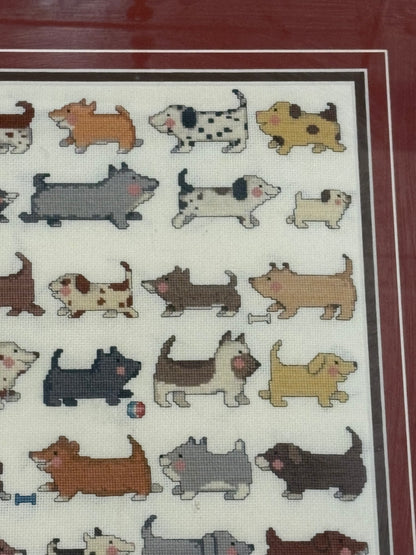 DOG NEEDLEPOINT FRAME