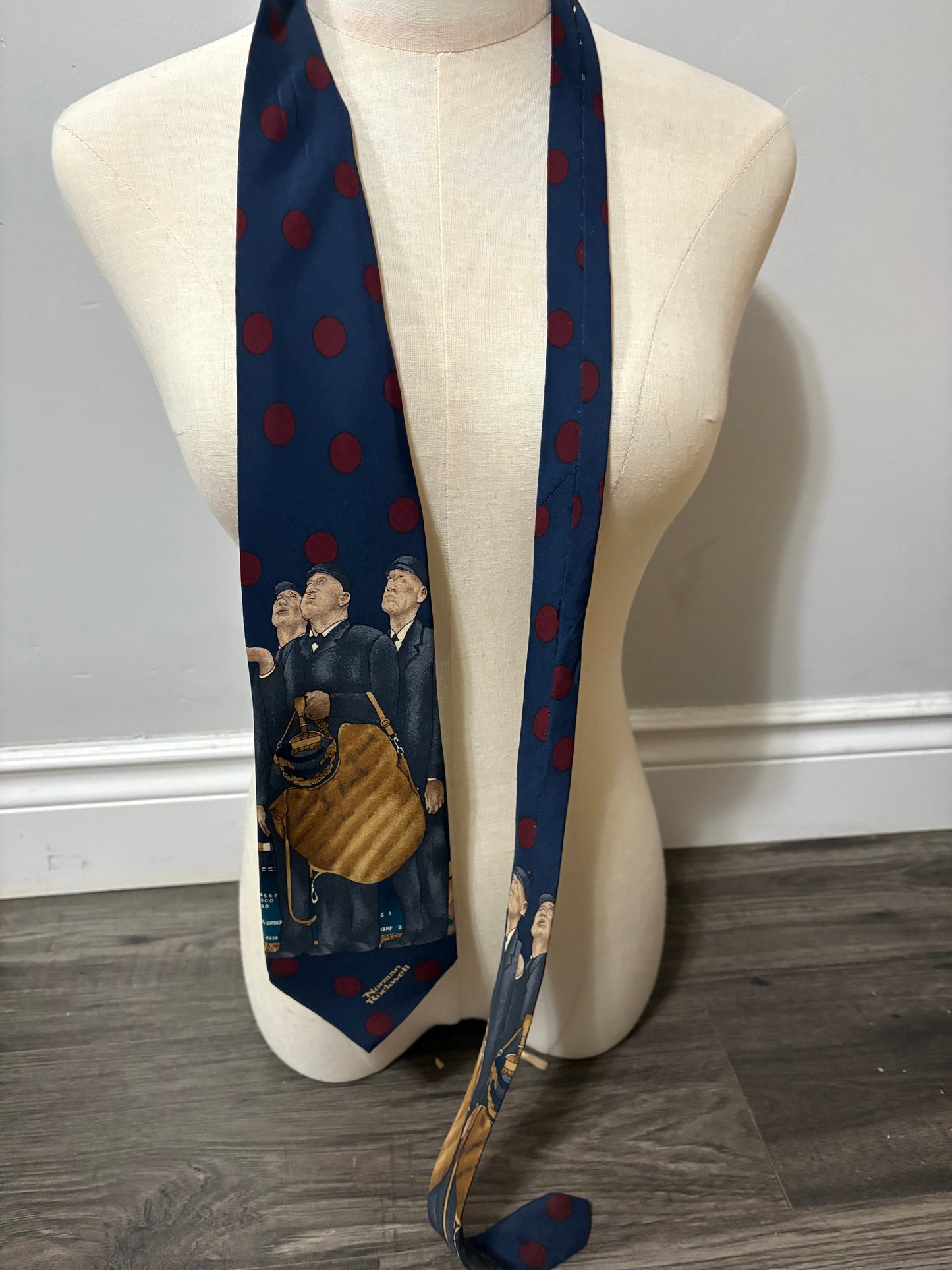 NORMAN ROCKWELL SILK TIE