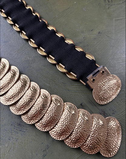 GOLD TONE ELASTIC BELT