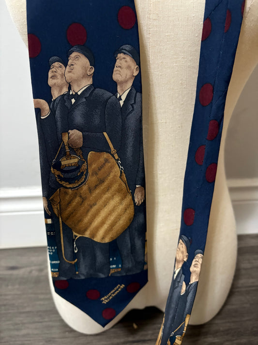 NORMAN ROCKWELL SILK TIE