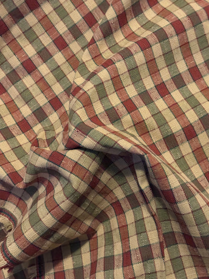 PLAID UPHOLSTERY FABRIC 90" x 56"