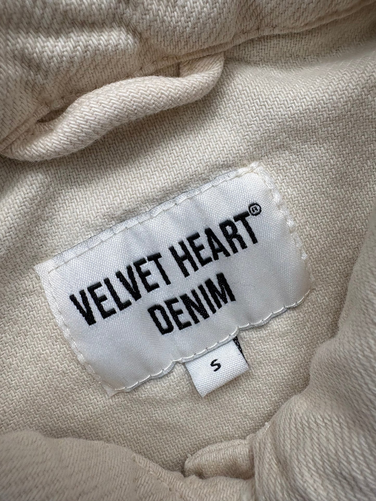 OFF WHITE DENIM JACKET - SMALL