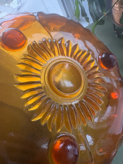 AMBER GLASS BOWL
