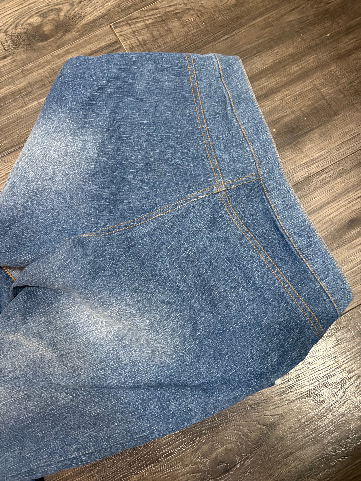 Y2K STRIPED DENIM PANTS - SZ. 7