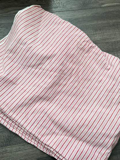 RED/WHITE STRIPED FABRIC 60" x 44"