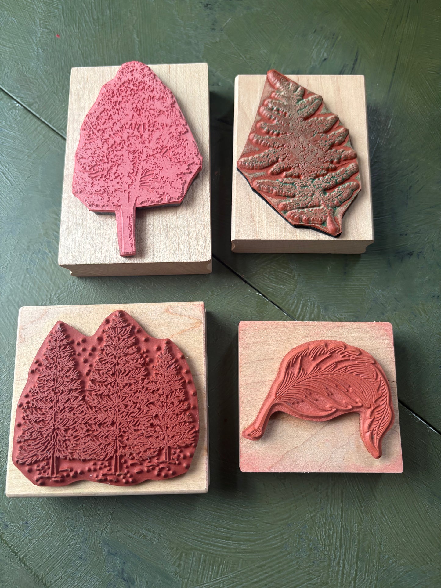 NATURE THEME RUBBER STAMPS