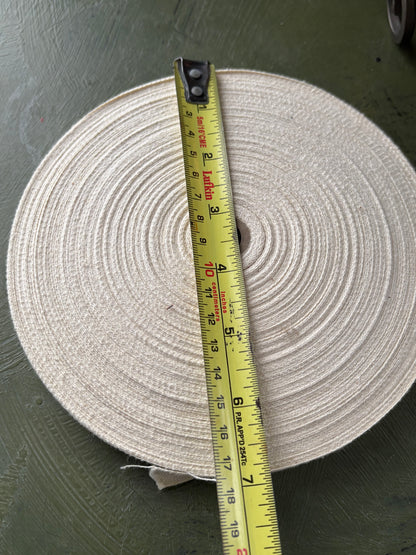 NATURAL COTTON TWILL TAPE ROLL