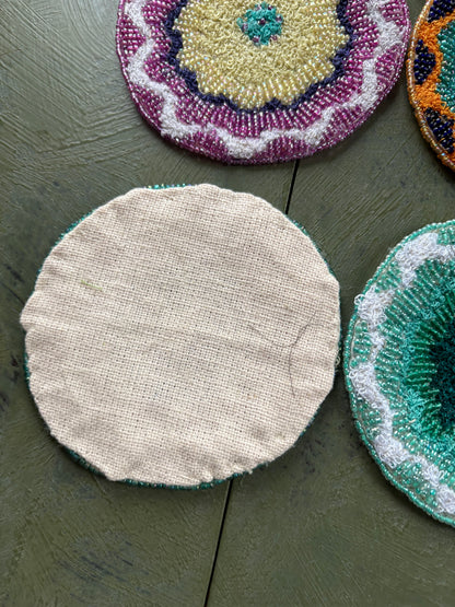 BEADED COASTERS