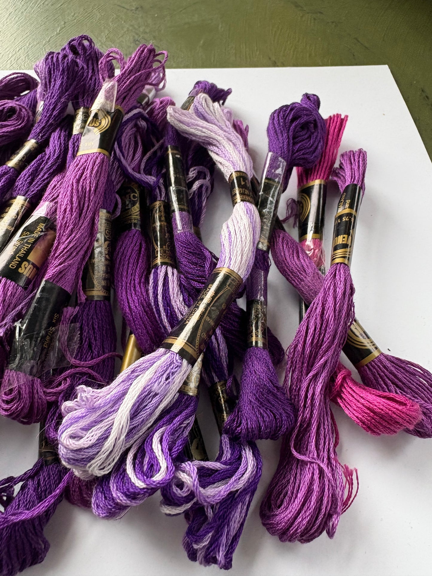 PURPLE EMBROIDERY THREAD