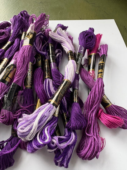 PURPLE EMBROIDERY THREAD