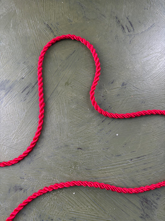 RED CRAFT CORD - by the meter