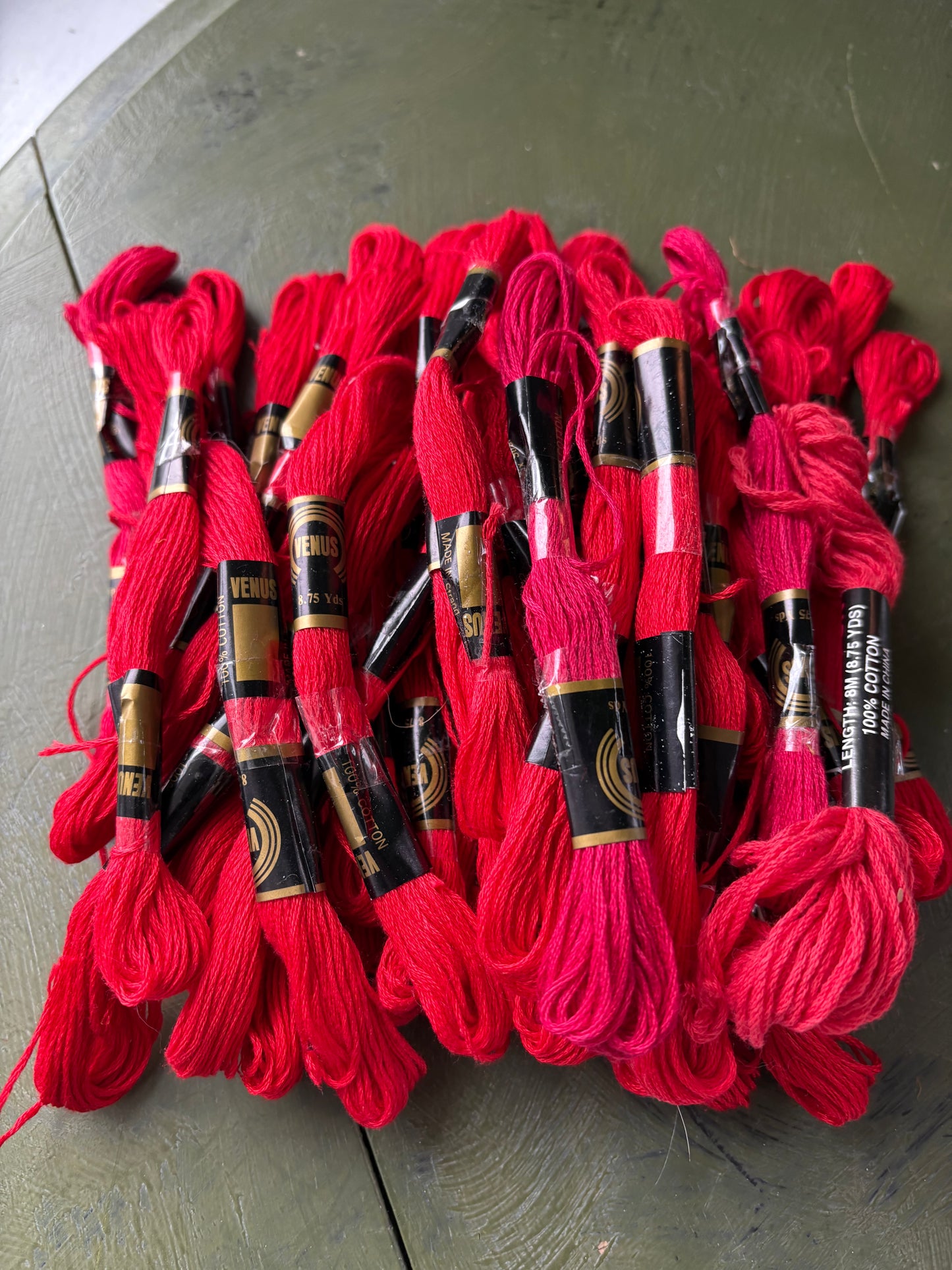 RED EMBROIDERY THREAD
