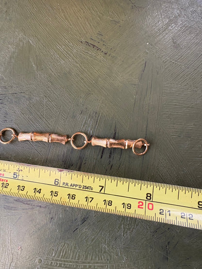 GOLD TONE BAMBOO BRACELET