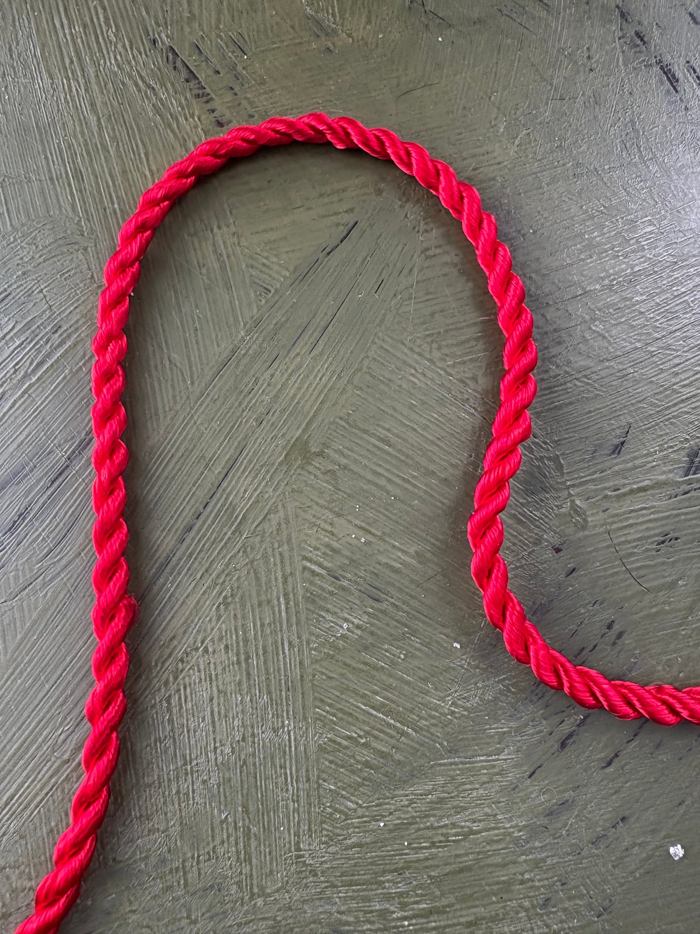 RED CRAFT CORD - by the meter
