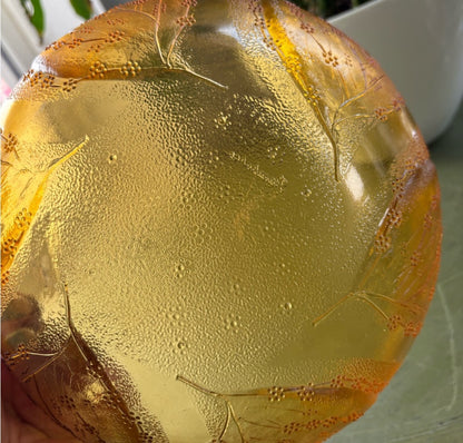 AMBER GLASS BOWL