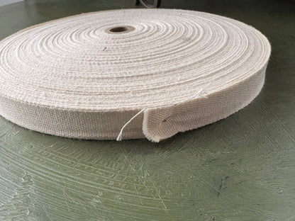 NATURAL COTTON TWILL TAPE ROLL